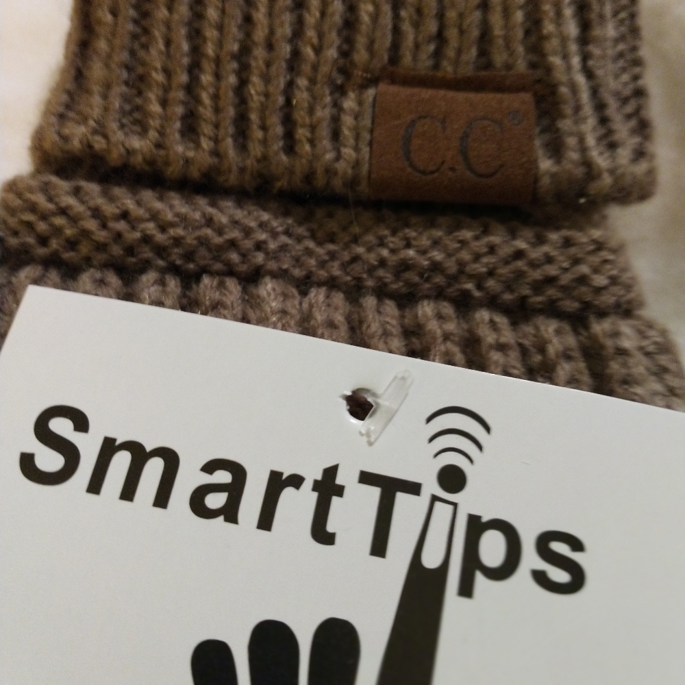 C.C Ribbed Gloves with Smart Tip - Picture 5 of 7